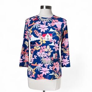 J‎ McLaughlin Catalina Cloth 3/4 Sleeve Shirt Size Medium